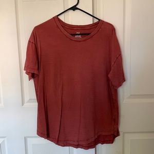 Women’s Aerie Burnt Red Boyfriend Fit Tee M